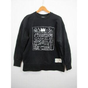 Rome Pays Off Jean-Michel Basquiat Beat Bop Sweatshirt Men Large Black